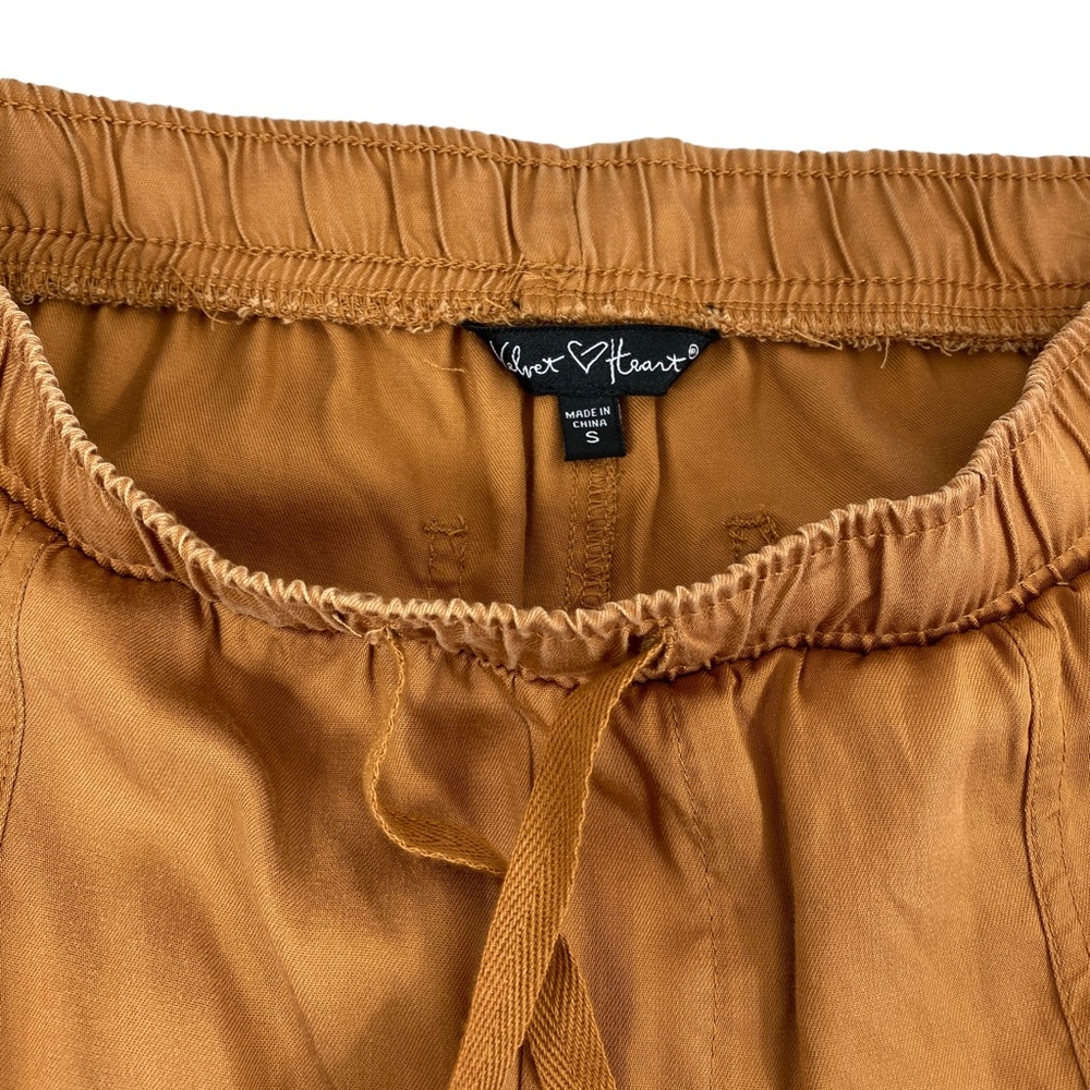 Velvet Heart Cargo Joggers  Rust  Elastic Waist and Hem  Small - Picture 2 of 13